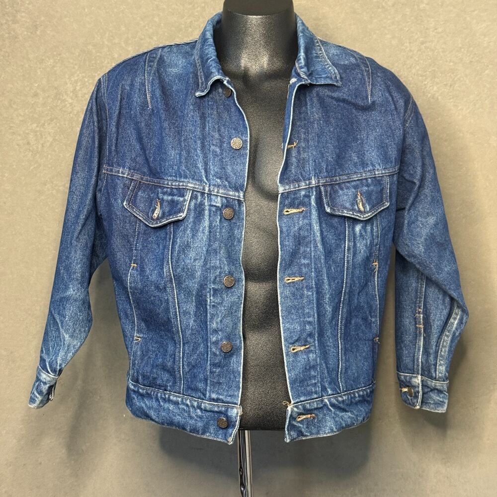 Vintage 70s Big Mac Denim Trucker Jacket Made in USA Sz M Jean Workwear Type 3